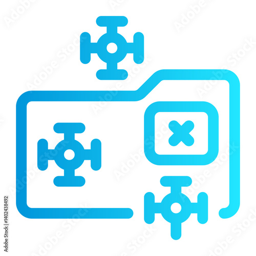 icon malware with style gradient