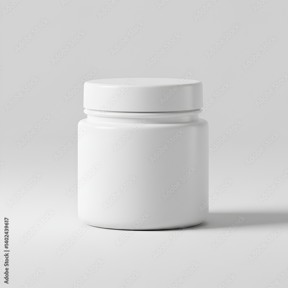 Transparent acrylic jar with exposed threads Transparent acrylic jar with exposed threads