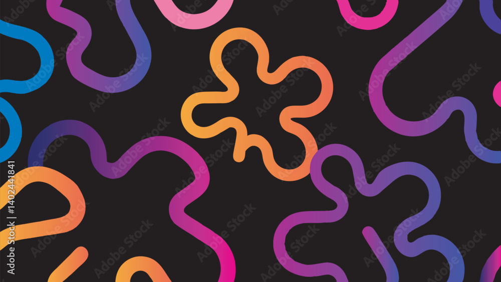 Abstract colorful seamless pattern with vibrant abstract elements Abstract colorful seamless pattern with vibrant abstract elements