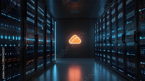 fiber optics background with many light spots