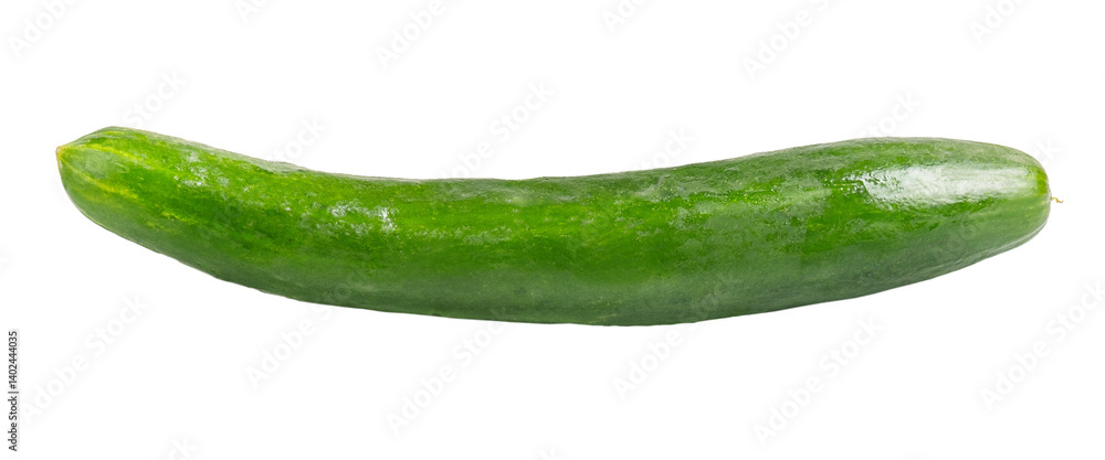 Fresh long Japanese cucumber isolated Fresh long Japanese cucumber isolated