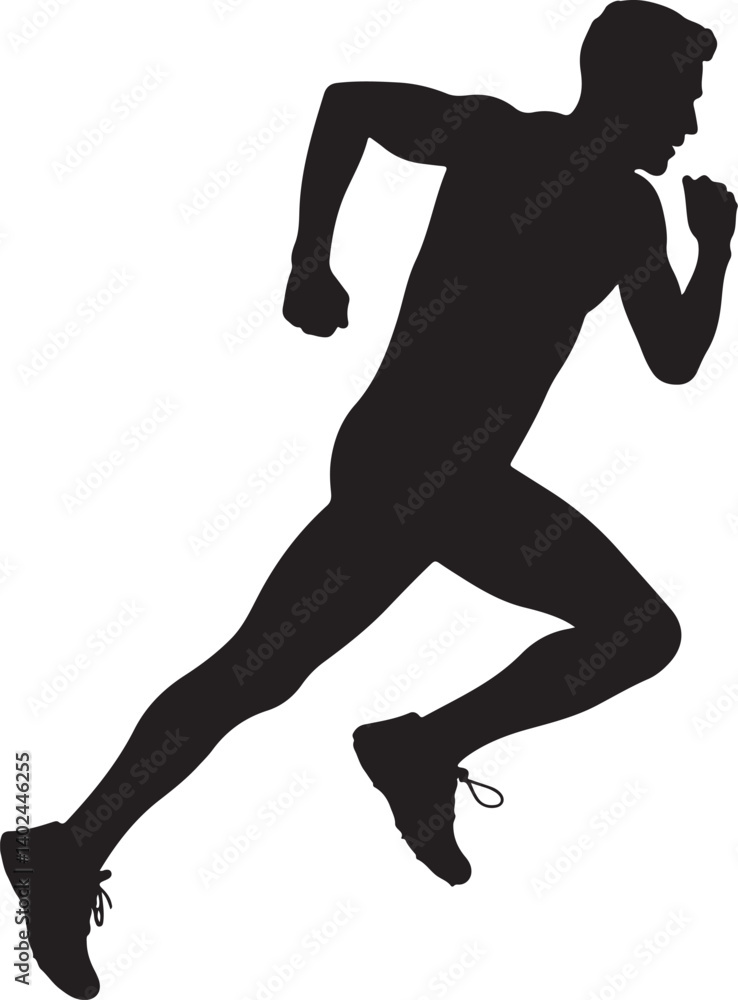 Running Man Silhouette Vector Bundle Running Man Silhouette Vector Bundle