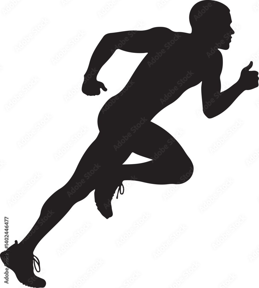 Running Man Silhouette Vector Bundle Running Man Silhouette Vector Bundle