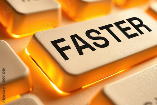 Faster inscription text words on a keyboard key