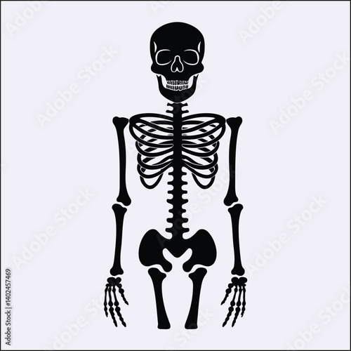 Silhouette of Skeleton, Haunted Bones
