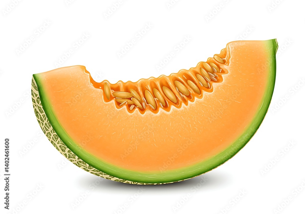 Cantaloupe melon slices Cantaloupe melon slices