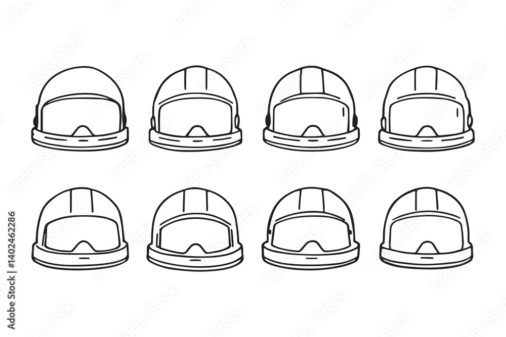 helmet black line art helmet black line art