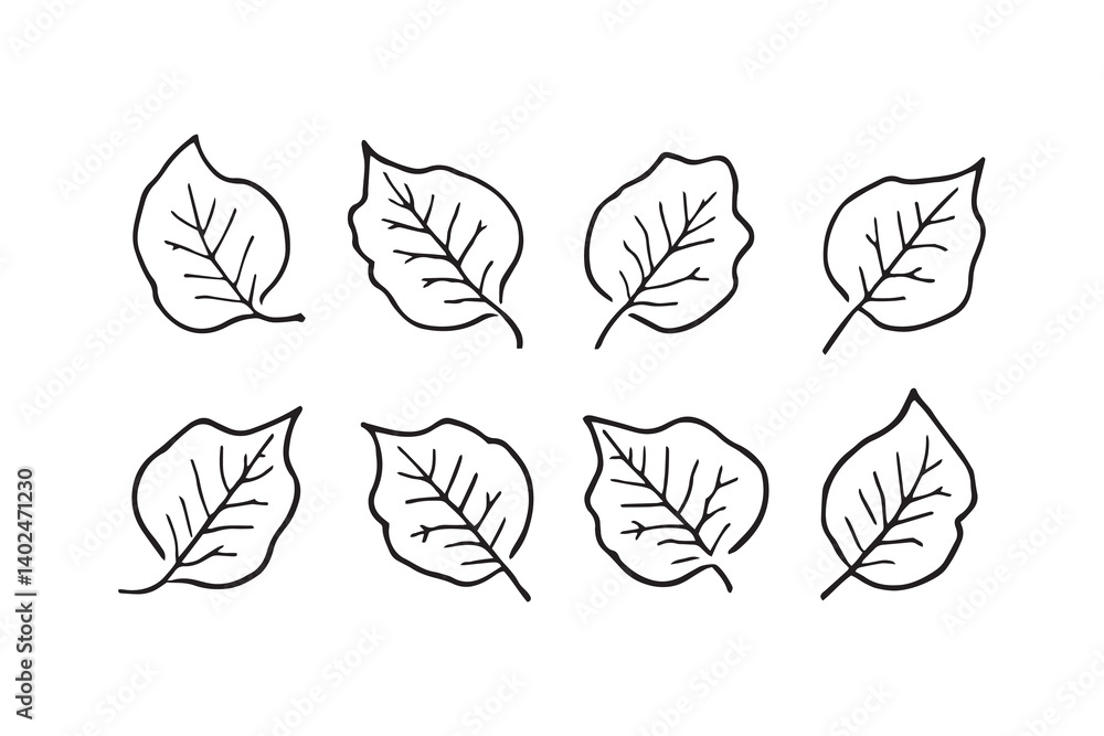 Henna leaf line art Henna leaf line art
