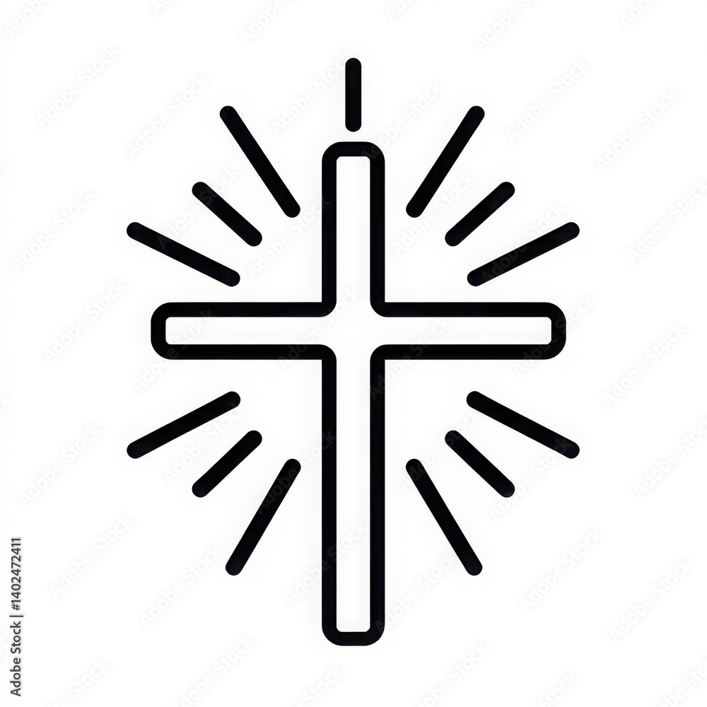 Obraz premium cross icon.