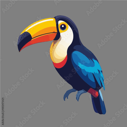 toucan on a white background