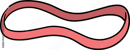 Illustration of rubber band
