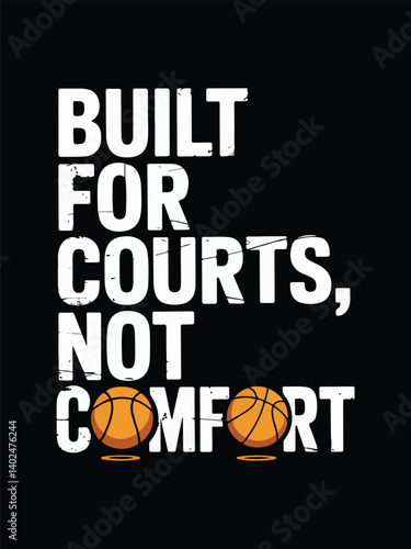 Typography T-Shirt Design based on Basketball
