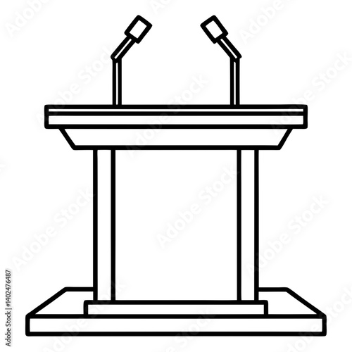vector illustration of a microphone