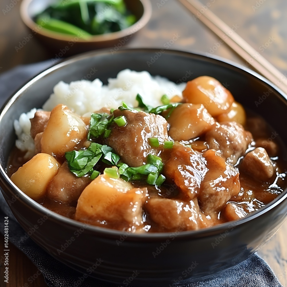 Pork & Pearl Onion Rice Bowl Pork & Pearl Onion Rice Bowl