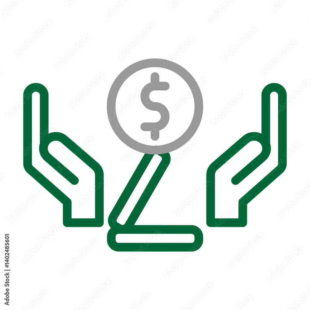 Risk Analysis Vector Line Dark Green Grey Icon Design Risk Analysis Vector Line Dark Green Grey Icon Design