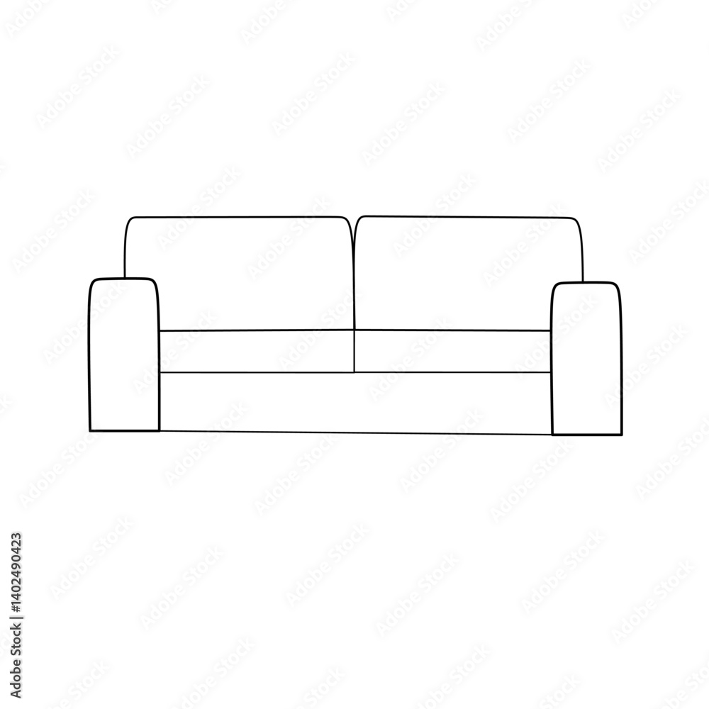 Sofa icon. Sofa icon symbol illustration. Sofa icon isolated on white background Sofa icon. Sofa icon symbol illustration. Sofa icon isolated on white background