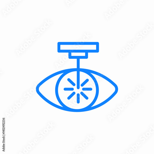 eye surgery icon vector sign