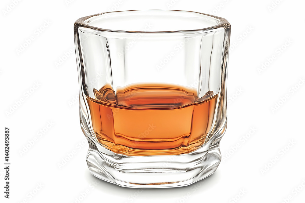A close-up view of a whiskey glass filled with amber liquid, set on a wooden table, with soft lighting A close-up view of a whiskey glass filled with amber liquid, set on a wooden table, with soft lighting