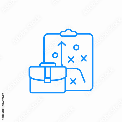 strategic planning icon vector sign