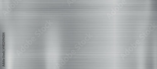 Silver texture, aluminum web background template - Vector illustration