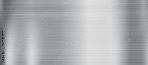Silver texture, aluminum web background template - Vector illustration