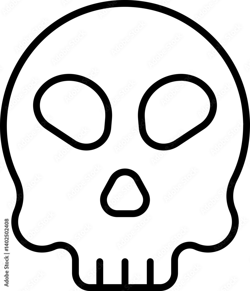 Naklejka premium Skull