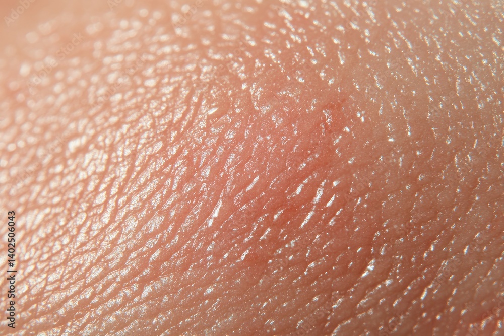 Fototapeta premium Close-Up Macro Photograph of Human Skin Texture Detailed View of Epidermis