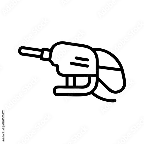 Electric sander icon in line art style