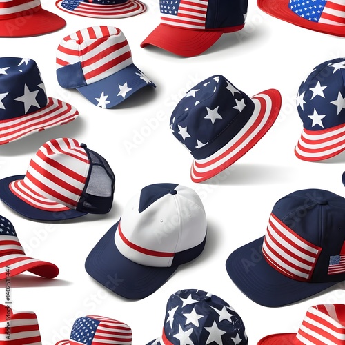 Patriotic American Hats Collection