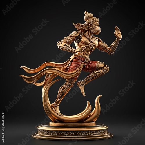 Elegant Golden Depiction of...