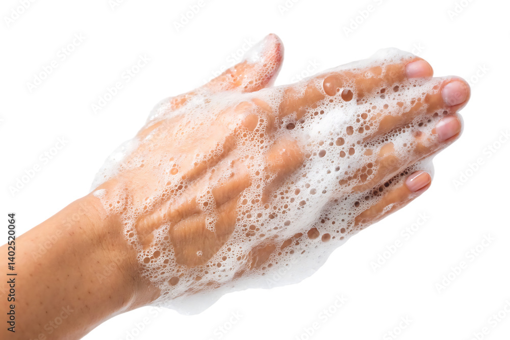 Fototapeta premium hand with sponge