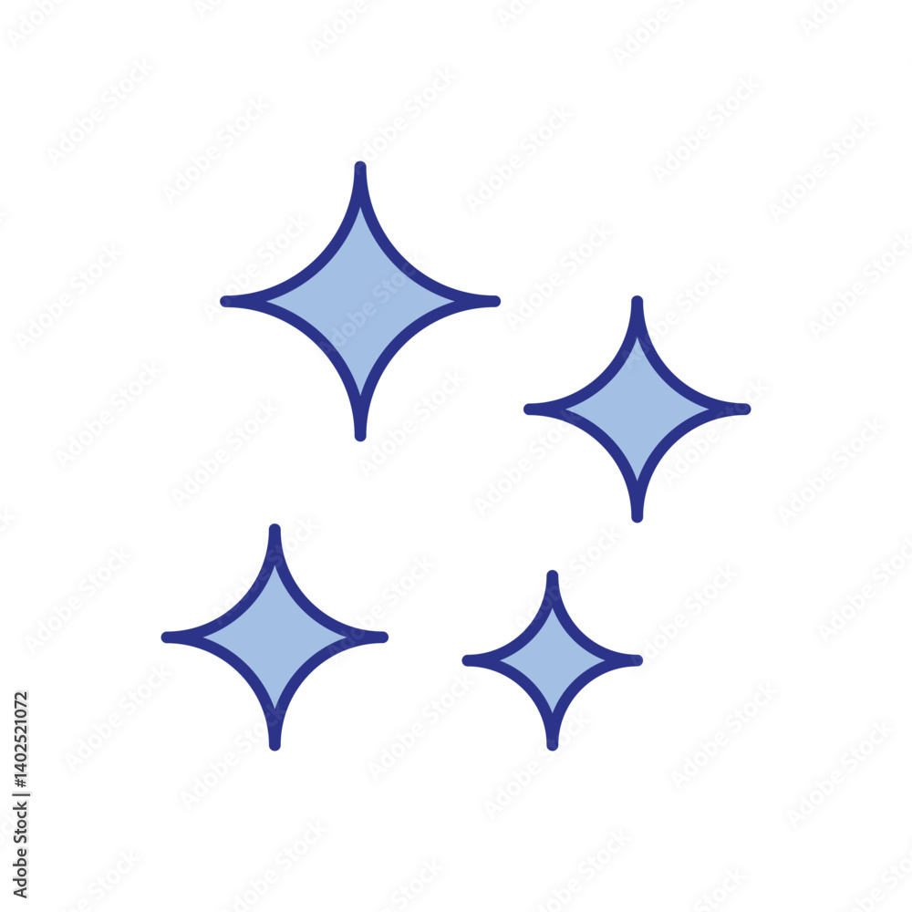 Glitter Stars Icon vector stock illustration Glitter Stars Icon vector stock illustration