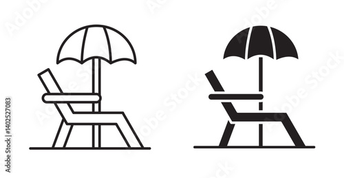 beach chair icon