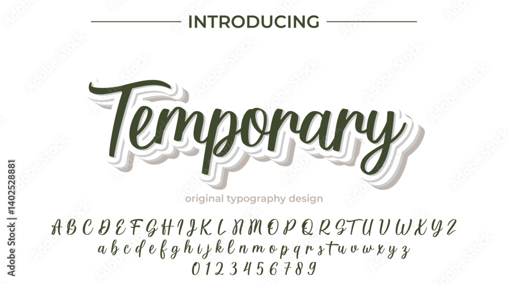 Temporary Font Stylish brush painted an uppercase vector letters, alphabet, typeface Temporary Font Stylish brush painted an uppercase vector letters, alphabet, typeface