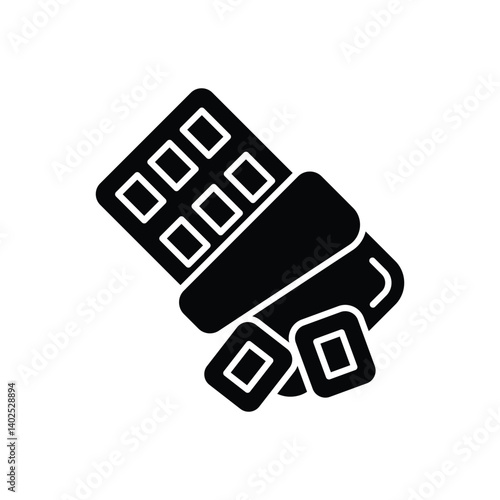 Chocolate Bar Icon vector stock illustration