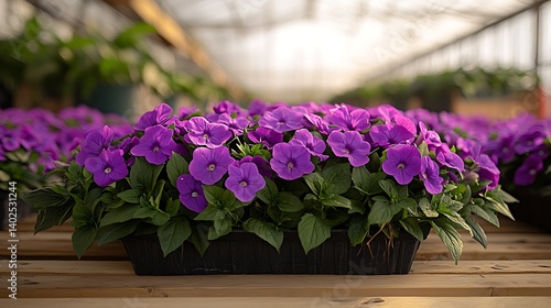 Wallpaper Mural Purple Flowers Greenhouse Torontodigital.ca