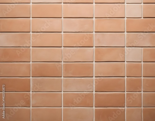 Textured Terracotta Brick Wall Background