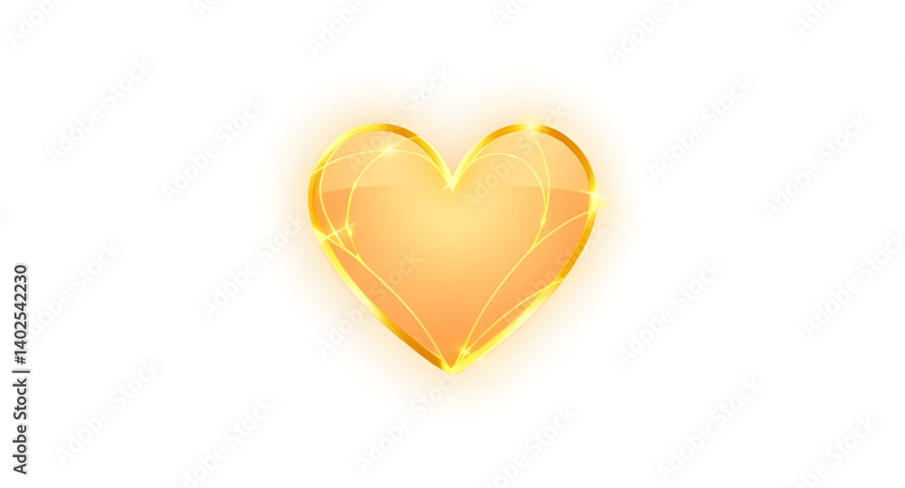 glowing heart of light glowing heart of light
