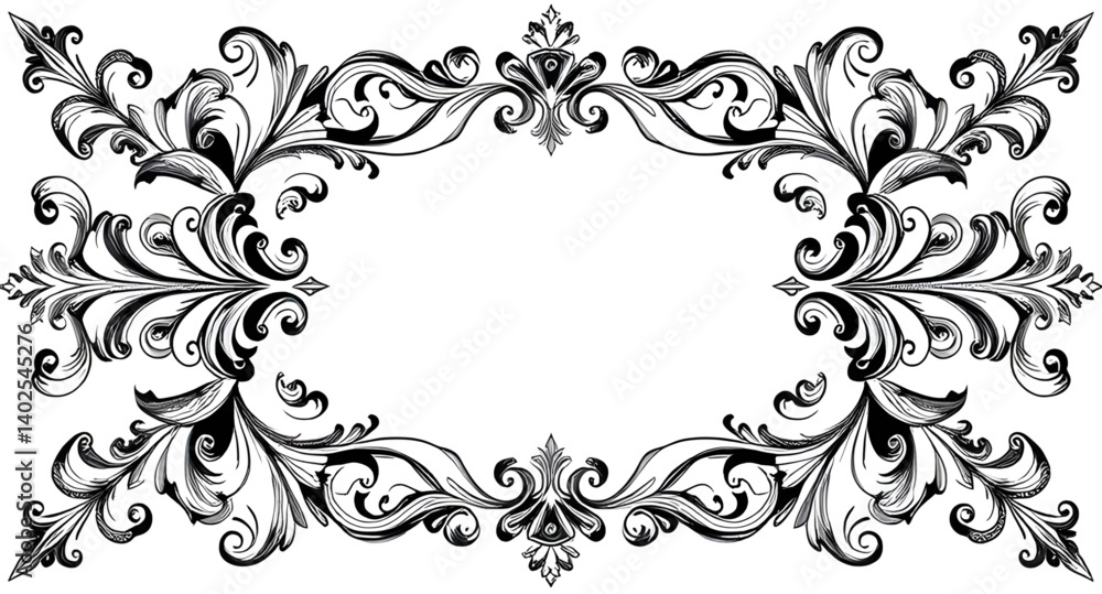 abstract floral frame abstract floral frame