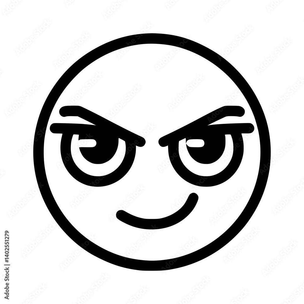 Emoji icon representing cunning and deceit Emoji icon representing cunning and deceit