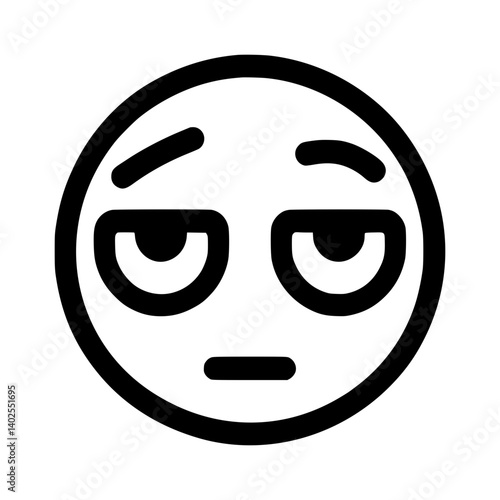 Emoji icon expressing boredom or annoyance  