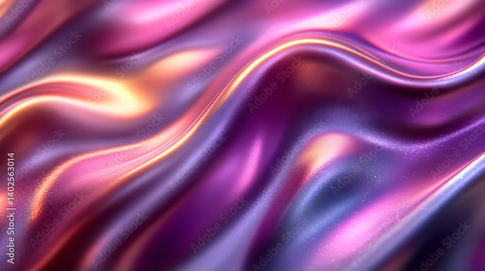 Obraz premium Abstract flowing fabric with vibrant colors creating a smooth, dynamic visual texture