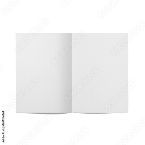 A blank open book displaying empty pages, inviting creativity and writing.