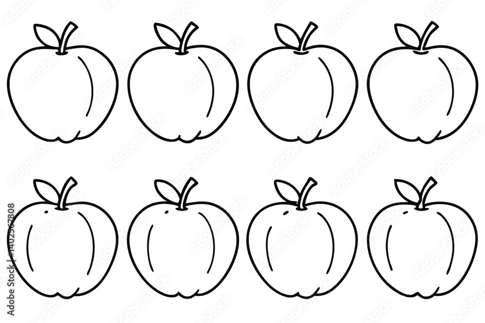 elephant apple line art elegant simple vector design artwork