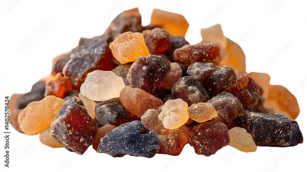 Pile of myrrh resin isolated on transparent background Pile of myrrh resin isolated on transparent background