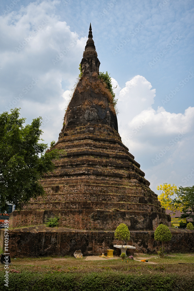 The mysterious black stupa of Vientiane