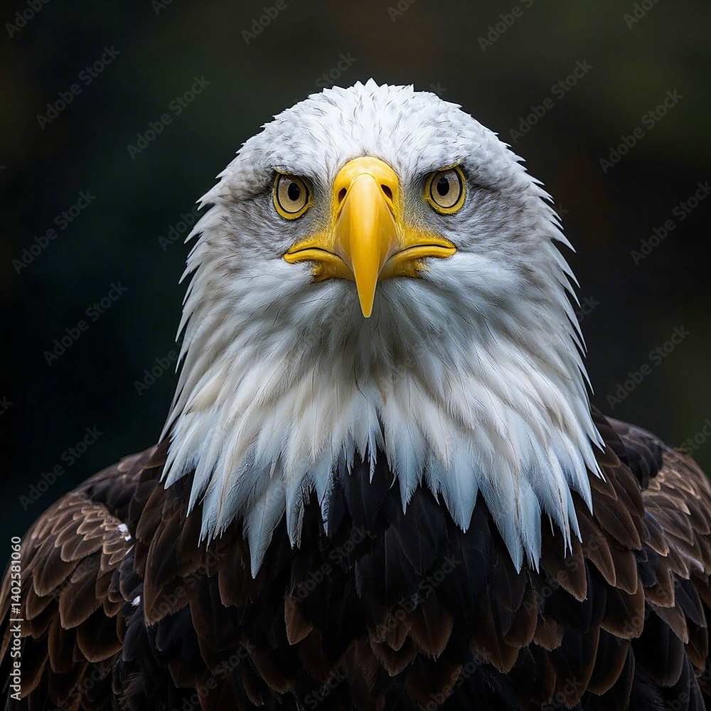 Obraz premium Bald Eagle image, AI Generator. 
