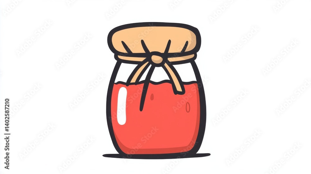 A simple line drawing of a jar tied with a ribbon, suggesting a homemade or artisanal feel. The minimalist design evokes a sense of nostalgia and warmth. A simple line drawing of a jar tied with a ribbon, suggesting a homemade or artisanal feel. The minimalist design evokes a sense of nostalgia and warmth.