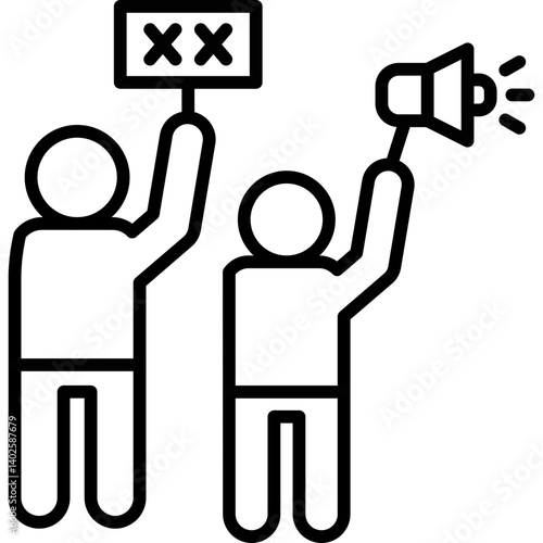 Riot Icon Vector Element