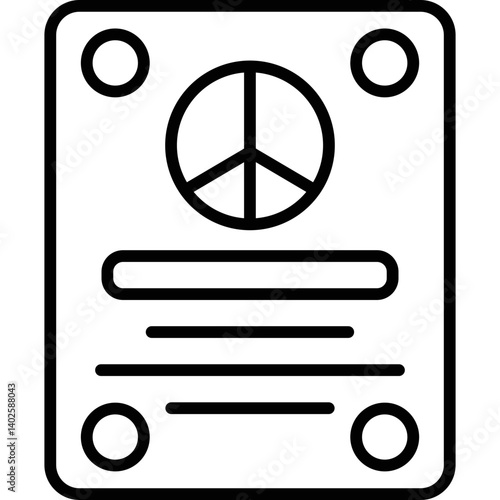Manifesto Icon Vector Element